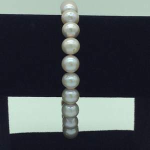 Pink Round Pearls 1 Layers Bracelet JBG01