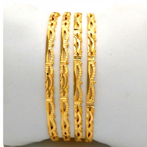 GOLD HALLMARK RAWA BANGLE - 2LR1191