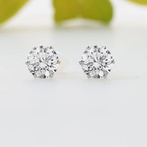 22 ct gold earrings single diamond