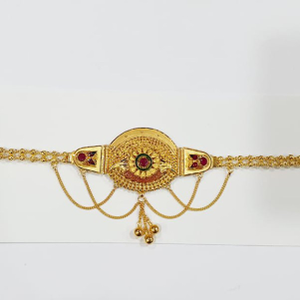 22k gold fancy bahubandh for wedding