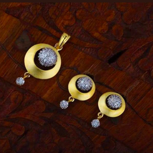 916 gold chain pendantset RH_pset61