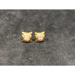 22k ladies fancy gold earring e-62855