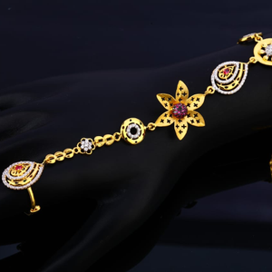 916 Gold CZ Designer Ladies Hathpan HP99