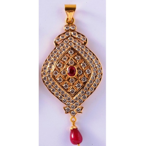 22kt gold cz close setting light weight styli