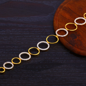 22KT Gold Ladies CZ Delicate Bracelet LB353