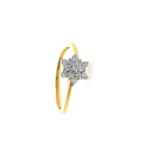 Thirteen Diamond Star Ring in 18k Yellow Gold