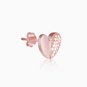 Rose gold made for each other studs