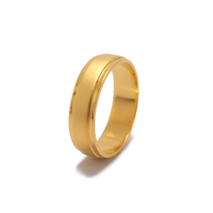 22k  yellow gold plain romeo bands