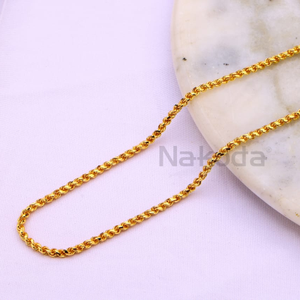 916 Gold Hallmark Mens Choco chain MCH711