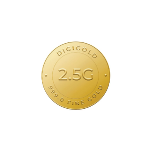Digigold 2.5 gram gold coin 24k (99.9%)