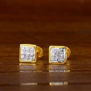 22 carat gold antique ladies earrings RH-LE36