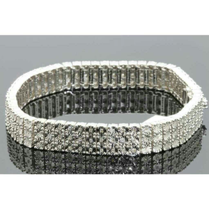 1 CT Diamond Bracelet Solid 14K Hallmarked Wh