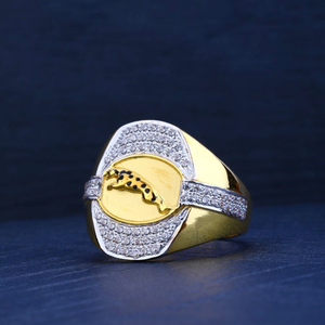 22k gold hallmarked jaguar design ring