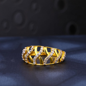 22KT Gold CZ Gorgeous Ladies Ring LR930