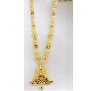 Fancy Uncut Gold Yellow Necklace Set