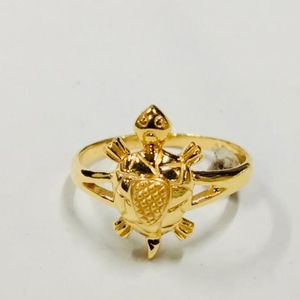 Gold fine women ring