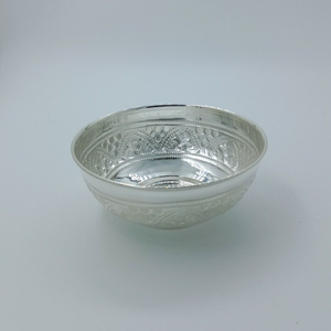 Silver Fancy Design Big Size Bowl ( vataki)