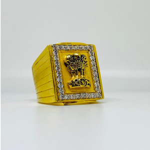 1 gram gold coting ashok stambh ring 