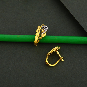 750 Gold Women's Stylish plain Bali LFB10