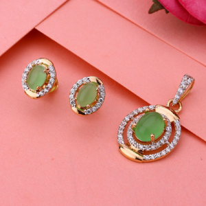 Party Wear Design Gold Ladies Pendant Set