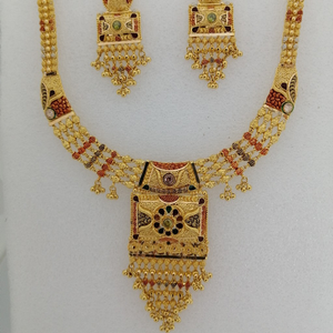 916 gold kalkatti design work short set
