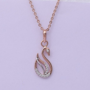 18 carat gold classical real daimonds pendant