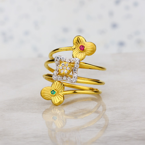 white stone old ring for ladies