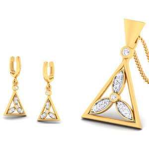 triangle pendant set