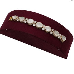 916 Gold Fancy Kundan Bracelet