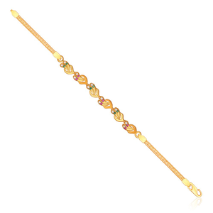 14 k yellow gold hallmarked bracelet