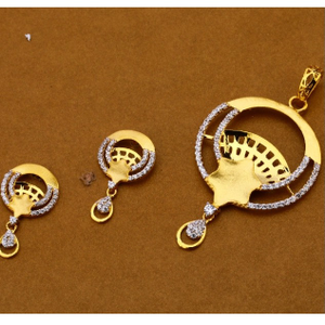 22 carat gold antiq ladies pendants set RH-PS