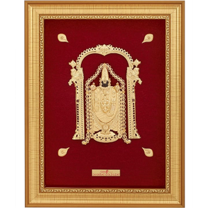 24k gold leaf tirupati balaji frame