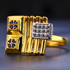 916 Gold Cz Diamond  Stylish Ladies Ring LR65