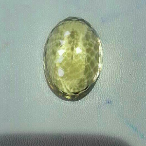 76ct oval yellow quartz