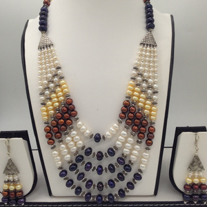 Freshwater Multicolour Flat 5 Lines Pearls
