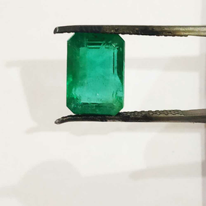 5.85ct rectangle green emerald-panna