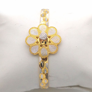Gold Hallmark Cnc Lock Bangle - LL740