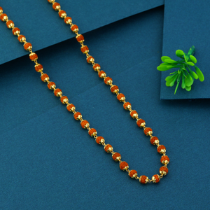 22K Gold Fancy Rudraksha Mala