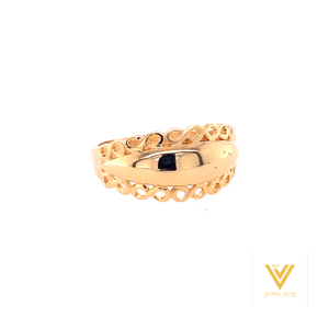 22k gold plain band ring