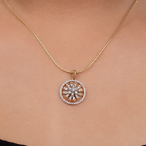 22 ct gold pendent round shape