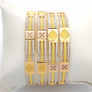 GOLD HALLMARK CNC BANGLE - CP1009