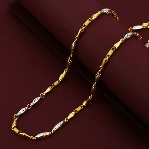 Mens 916 Gold Plain Rodium Fancy Italian Turk