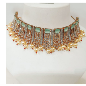 Traditional beautiful chokar jewelry with pea