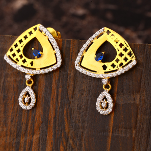 22CT Gold CZ Stylish Ladies Earring LFE444