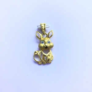 DESIGNING RABBIT FANCY GOLD PENDANT