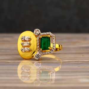 22CT Gold CZ Gorgeous Ladies Long Ring LLR334