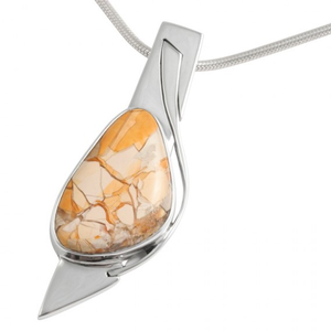 Silver With Stone Pendant