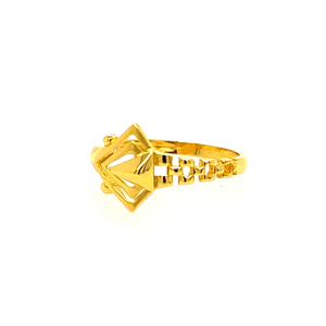 22k Gold Plain Sleek Ring