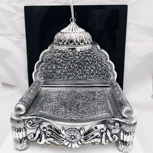 92.5 pure silver antique solid singhasan in f