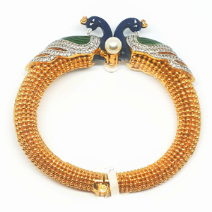 Micro gold forming peacock bracelet mga - c37